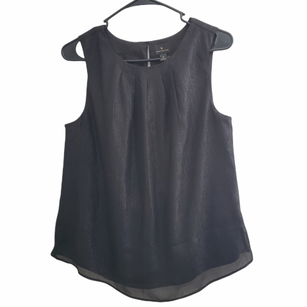Worthington women's Sleeveless Blouse Size M top